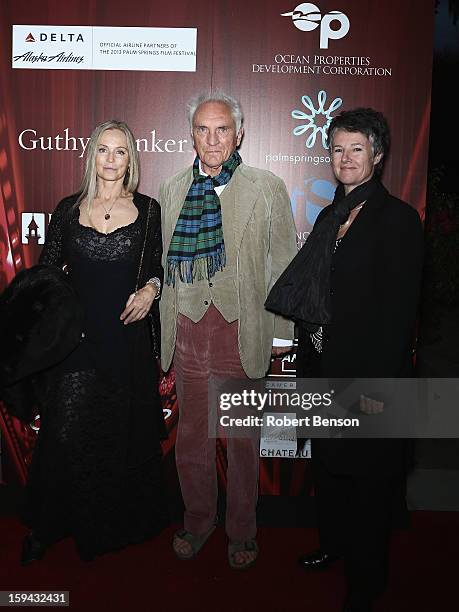 Ingrid Boulting , Terence Stamp and Helen Du Toit attend the screening of the film "Unfinished Song" during the Closing Night Screening at the 24th...