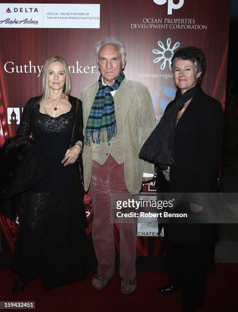 Ingrid Boulting , Terence Stamp and Helen Du Toit attend the screening of the film "Unfinished Song" during the Closing Night Screening at the 24th...