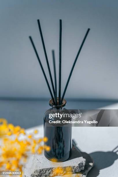 aroma diffuser bottle - scent diffuser stock pictures, royalty-free photos & images