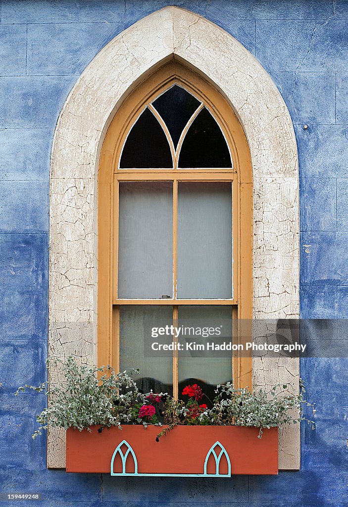 Box Shape Window Arch Shaped Window And Window Box High-Res Stock Photo - Getty Images