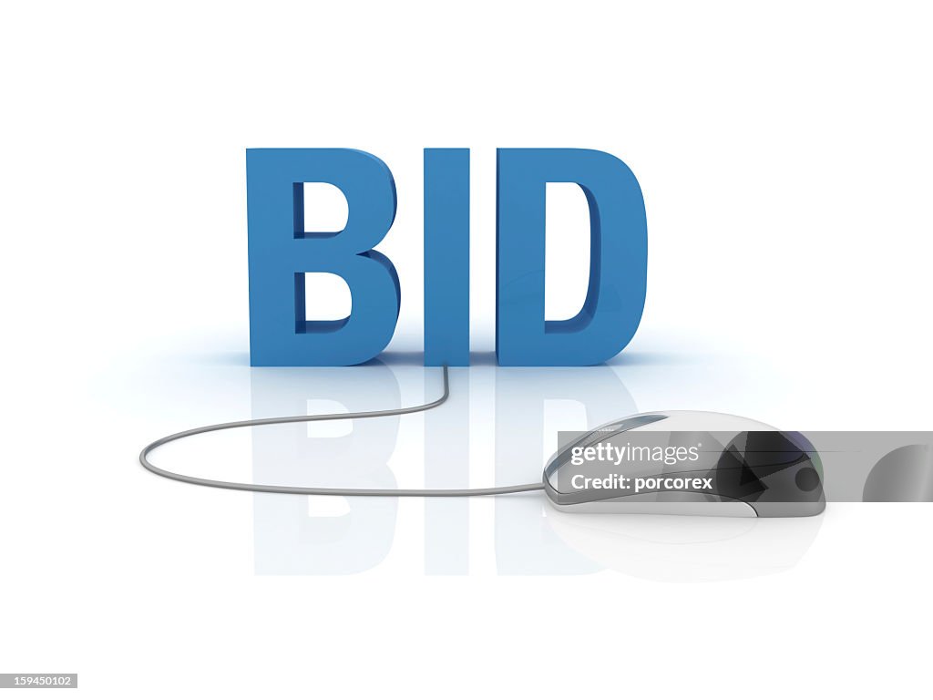 3D Word Bid with Computer Mouse