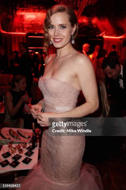 Actress Amy Adams attends the The Weinstein Company's 2013 Golden Globe Awards after party presented by Chopard, HP, Laura Mercier, Lexus, Marie...