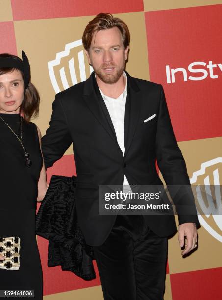 Actor Ewan McGregor and wife Eve Mavrakis attend the 14th Annual Warner Bros. And InStyle Golden Globe Awards After Party held at the Oasis Courtyard...