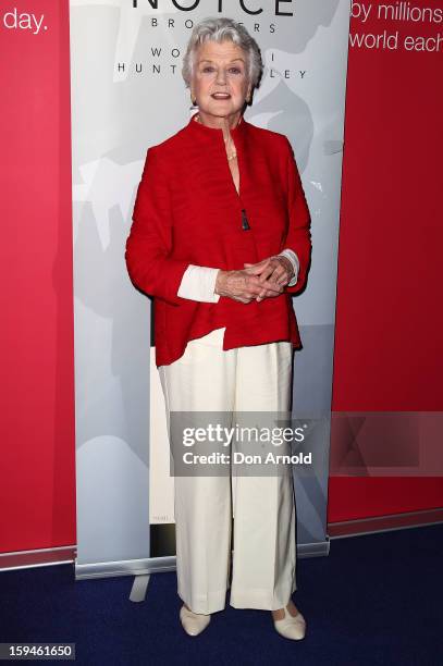 Angela Lansbury walks the red carpet at the 2012 Sydney Theatre Awards at the Paddington RSL on January 14, 2013 in Sydney, Australia.