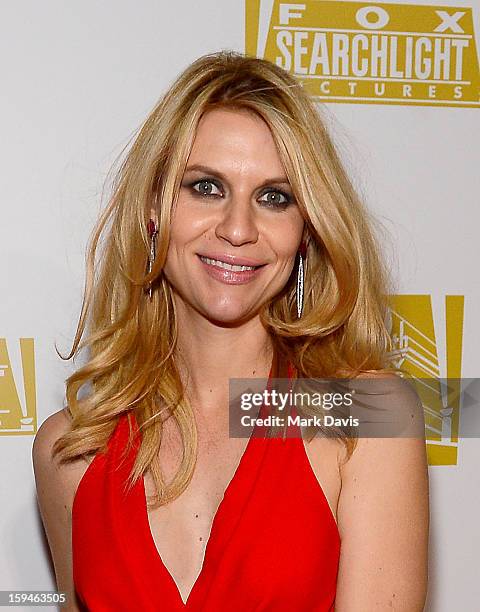 Actress Claire Danes arrives at the FOX After Party for the 70th Annual Golden Globe Awards held at The FOX Pavillion at The Beverly Hilton Hotel on...