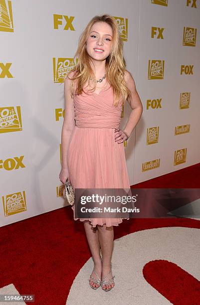 Actress Saxon Sharbino arrives at the FOX After Party for the 70th Annual Golden Globe Awards held at The FOX Pavillion at The Beverly Hilton Hotel...