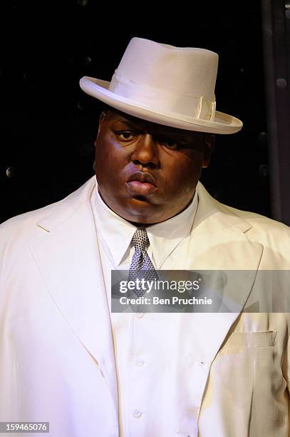 Madame Tussauds launch the wax figure of Rap star The Notorious B.I.G exhibited together for the first time in London at Madame Tussauds on January...