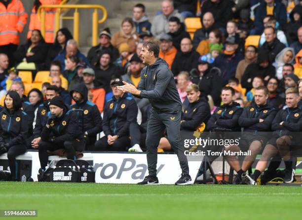 Head Coach Julen Lopetegui of Wolverhampton Wanderers during the Pre Season Friendly match between Wolverhampton Wanderers and Stade Rennais at...