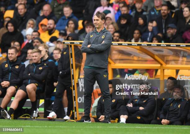 Head Coach Julen Lopetegui of Wolverhampton Wanderers during the Pre Season Friendly match between Wolverhampton Wanderers and Stade Rennais at...