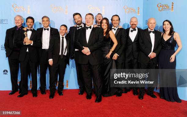 Actor Victor Garber, Producers Grant Heslov and Gorge Clooney, writer Chris Terrio, Director Ben Affleck, actors John Goodman, Tate Donovan, producer...