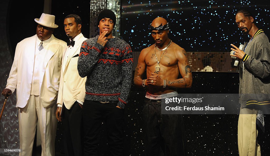 Chip Rapper Body Chip attends a photocall to unveil wax figures of rap stars Biggie ...