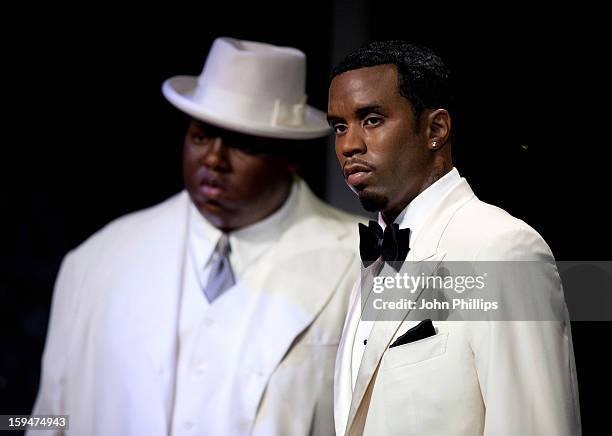 Chip Rapper Diddy 55 Chip Unveils Rap Star Wax Figures At Madame Tussauds Stock Photos ...