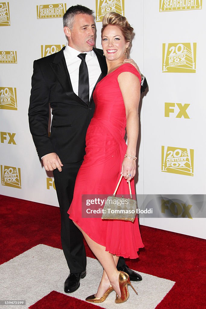 Matt LeBlanc and Melissa McKnight attend the FOX Golden Globe after