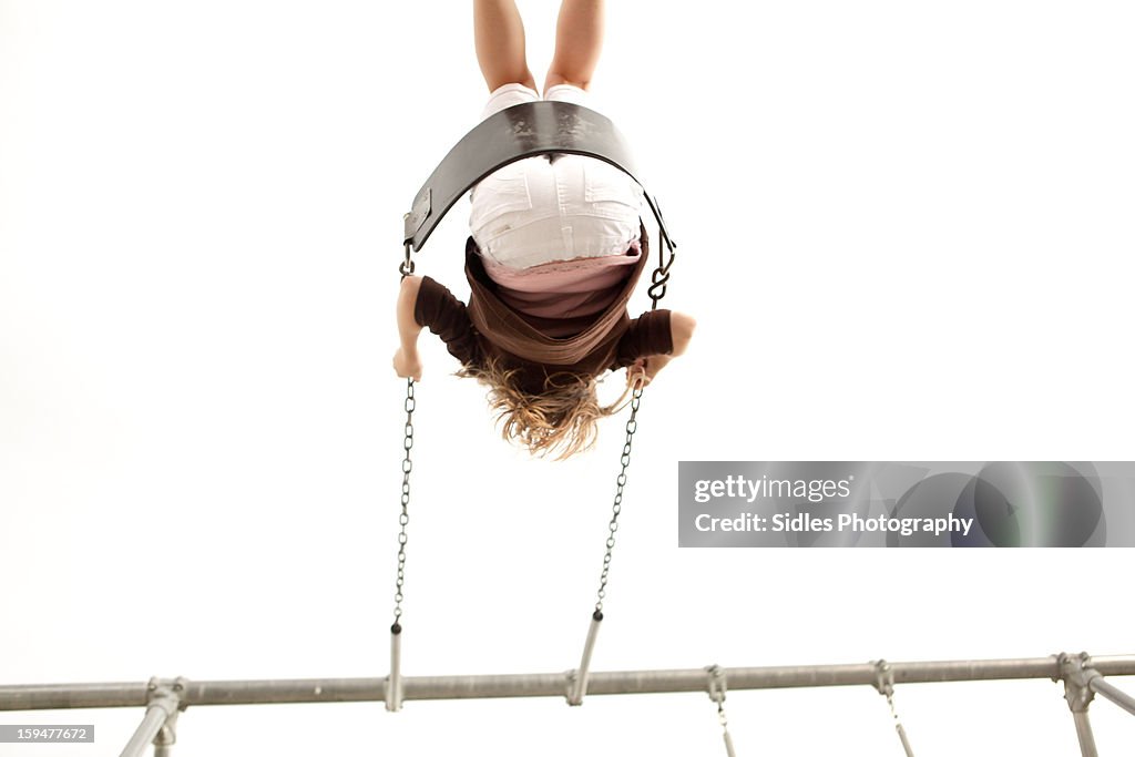 Girl on Swing