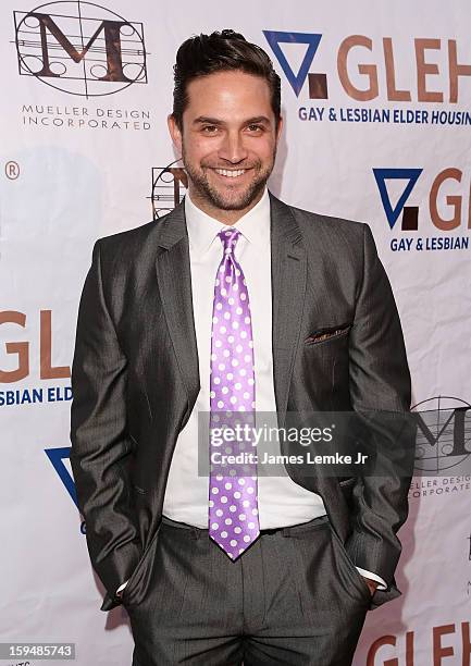 Brandon Barash attends the GLEH Golden Globes Viewing Gala Honoring Julie Newmar held at the Jim Henson Studios on January 13, 2013 in Hollywood,...