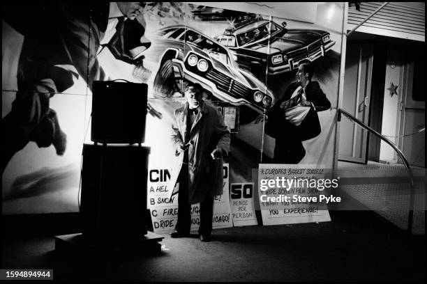 Announcer of a ride at Funderland, the RDS in Dublin, Ireland, 1981.. Photograph from I Could Read the Sky, a now-classic novel in words and pictures...