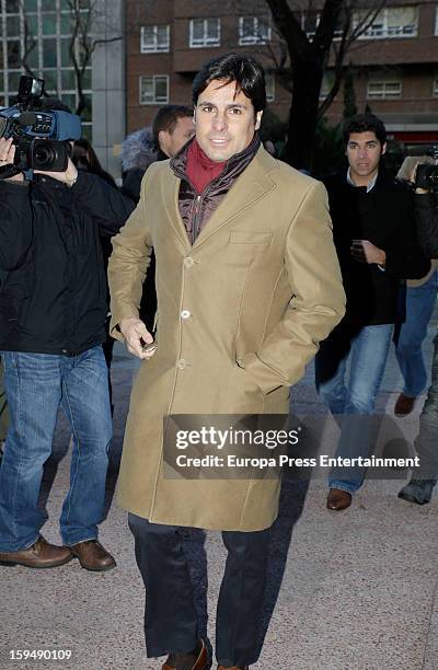 Francisco Rivera and Cayetano Rivera attend court on January 14, 2013 in Madrid, Spain. The bullfighter Francisco Rivera and ex wife Duchess of...