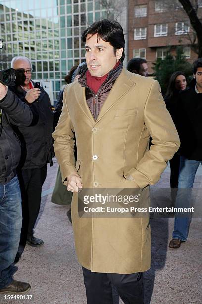Francisco Rivera attends court on January 14, 2013 in Madrid, Spain. The bullfighter Francisco Rivera and ex wife Duchess of Montoro Eugenia Martinez...