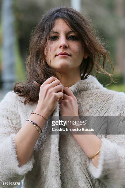 Actress Carole Combes attends the 'Apres Mai' photocall at Casa del Cinema on January 14, 2013 in Rome, Italy.