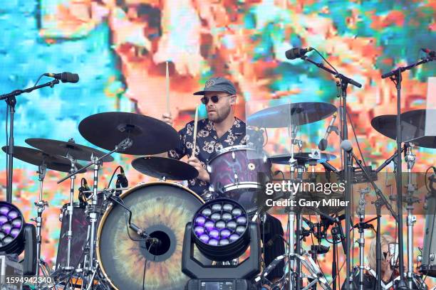 Andrew Campanelli of The Revivalists performs in concert during Lollapalooza at Grant Park on August 05, 2023 in Chicago, Illinois.