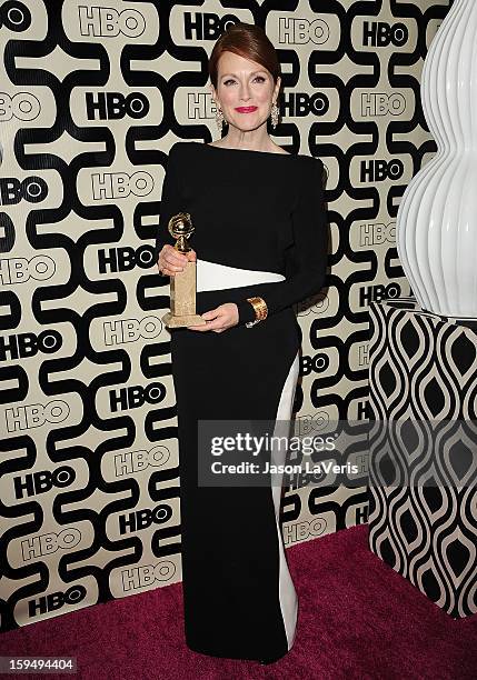 Actress Julianne Moore attends the HBO after party at the 70th annual Golden Globe Awards at Circa 55 restaurant at the Beverly Hilton Hotel on...