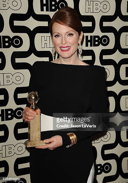 Actress Julianne Moore attends the HBO after party at the 70th annual Golden Globe Awards at Circa 55 restaurant at the Beverly Hilton Hotel on...
