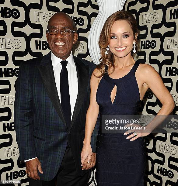 Al Roker and Giada De Laurentiis attend the HBO after party at the 70th annual Golden Globe Awards at Circa 55 restaurant at the Beverly Hilton Hotel...