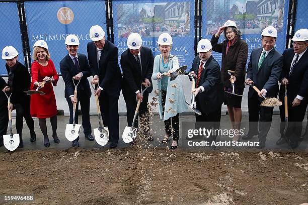 The Fifth Avenue Plaza Groundbreaking at the Metropolitan Museum of Art is held on January 14, 2013 in New York City.