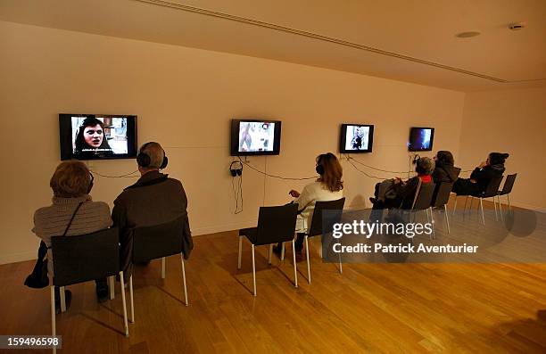 Art l'endroit" is seen during the contempory art exhibition for Marseille-Provence 2013 European Capital of Culture on January 13, 2013 in...