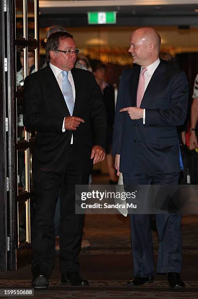 Hon Murray McCully, New Zealand Minister of Foreign Affairs and Rt Hon William Hague, Secretary of State for Foreign and Commonwealth Affairs United...