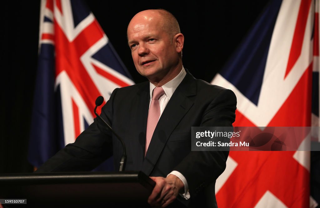 Rt Hon William Hague Visits New Zealand