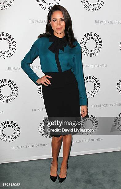 Actress Meghan Markle attends The Paley Center for Media's presentation of An Evening With "Suits" at The Paley Center for Media on January 14, 2013...