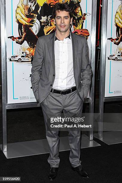 Actor Eduardo Noriega arrives at the premiere of Lionsgate Films' "The Last Stand" held at Grauman's Chinese Theatre on January 14, 2013 in...