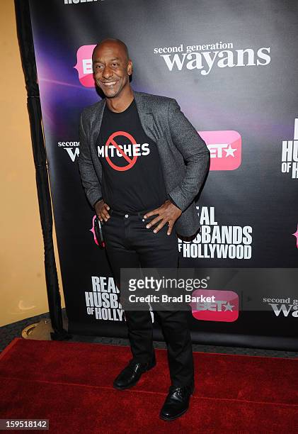 Stephen G. Hill attends BET Networks New York Premiere Of "Real Husbands of Hollywood" And "Second Generation Wayans" at SVA Theater on January 14,...