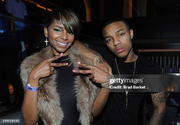 Miss Mykie and Bow Wow attend BET Networks New York Premiere Of "Real Husbands of Hollywood" And "Second Generation Wayans" - After Party at 40 / 40...