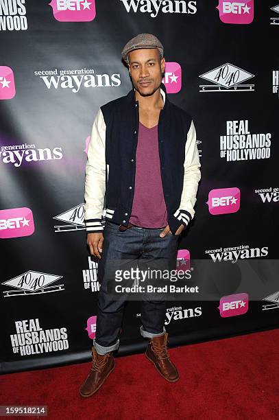 Max Tapper attends BET Networks New York Premiere Of "Real Husbands of Hollywood" And "Second Generation Wayans" - After Party at 40 / 40 Club on...