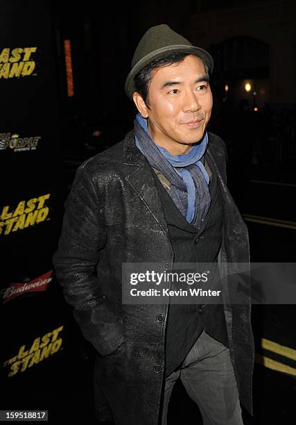 Director Jee-woon Kim arrives at the premiere of Lionsgate Films' "The Last Stand" at Grauman's Chinese Theatre on January 14, 2013 in Hollywood,...