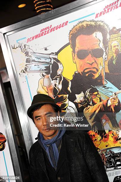 Director Jee-woon Kim arrives at the premiere of Lionsgate Films' "The Last Stand" at Grauman's Chinese Theatre on January 14, 2013 in Hollywood,...