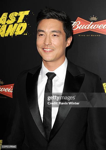 Actor Daniel Henney arrives at the premiere of Lionsgate Films' "The Last Stand" at Grauman's Chinese Theatre on January 14, 2013 in Hollywood,...