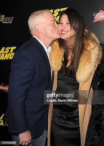 Actor Neal McDonough and Ruve McDonough arrive at the premiere of Lionsgate Films' "The Last Stand" at Grauman's Chinese Theatre on January 14, 2013...