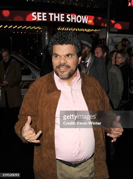 Actor Luis Guzman arrives at the premiere of Lionsgate Films' "The Last Stand" at Grauman's Chinese Theatre on January 14, 2013 in Hollywood,...