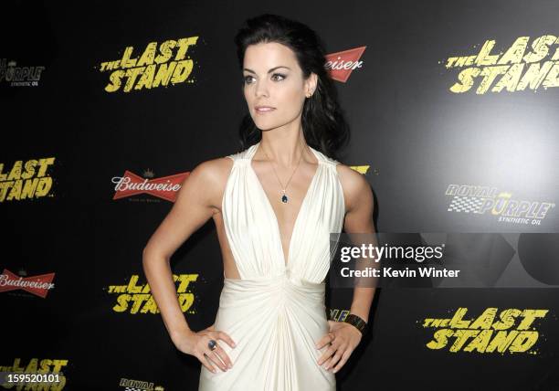 Actress Jaimie Alexander arrives at the premiere of Lionsgate Films' "The Last Stand" at Grauman's Chinese Theatre on January 14, 2013 in Hollywood,...