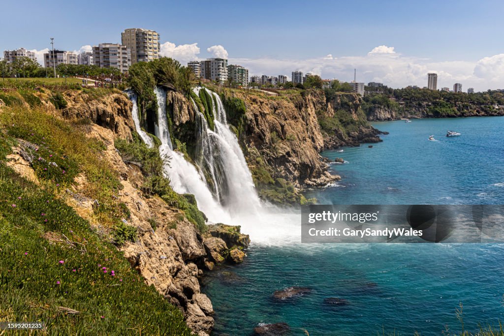 Lower Duden waterfall in Antalya, Turkey