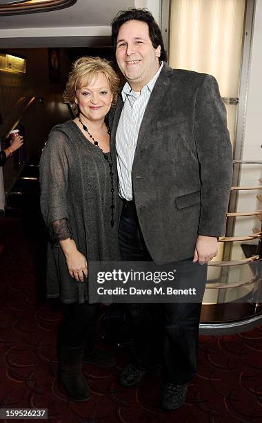 Director/Actress Maria Friedman and Artistic Director of the Menier Chocolate Factory David Babani attend the 2013 Critics' Circle Theatre Awards at...