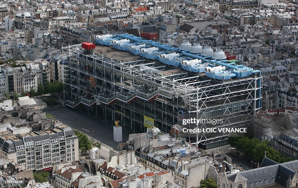 FRANCE-ILLUSTRATION-REAL-ESTATE-PARIS-MONUMENT-BEAUBOURG-LANDMAR