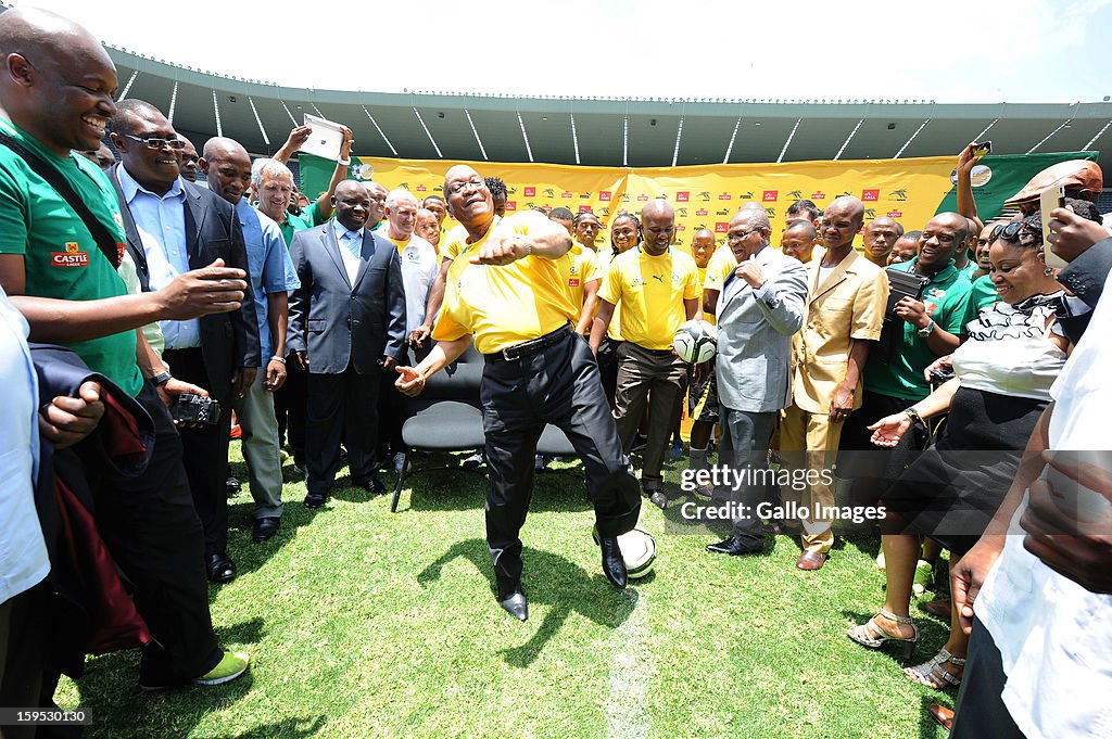 South Africa Players Meet President Jacob Zuma