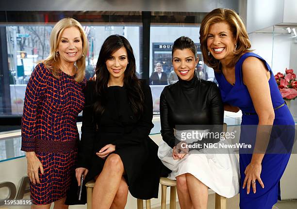 Kathie Lee Gifford, Kim Kardashian, Kourtney Kardashian and Hoda Kotb appear on NBC News' "Today" show --