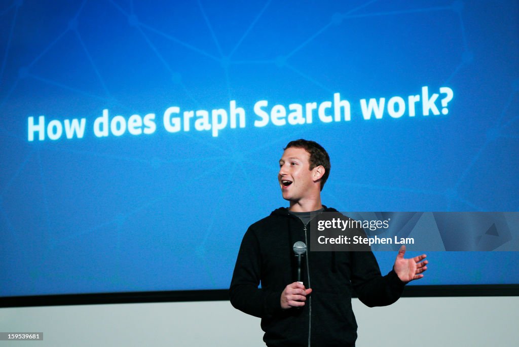 Facebook Inc Announces Graph Search