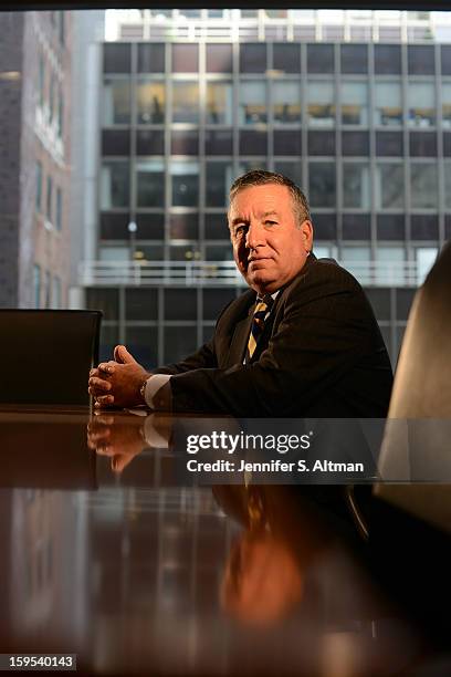 Chairman of the Board at Saint Vincent's Catholic Medical Center, Alfred E Smith IV is photographed for New York Times on October 17, 2012 in New...