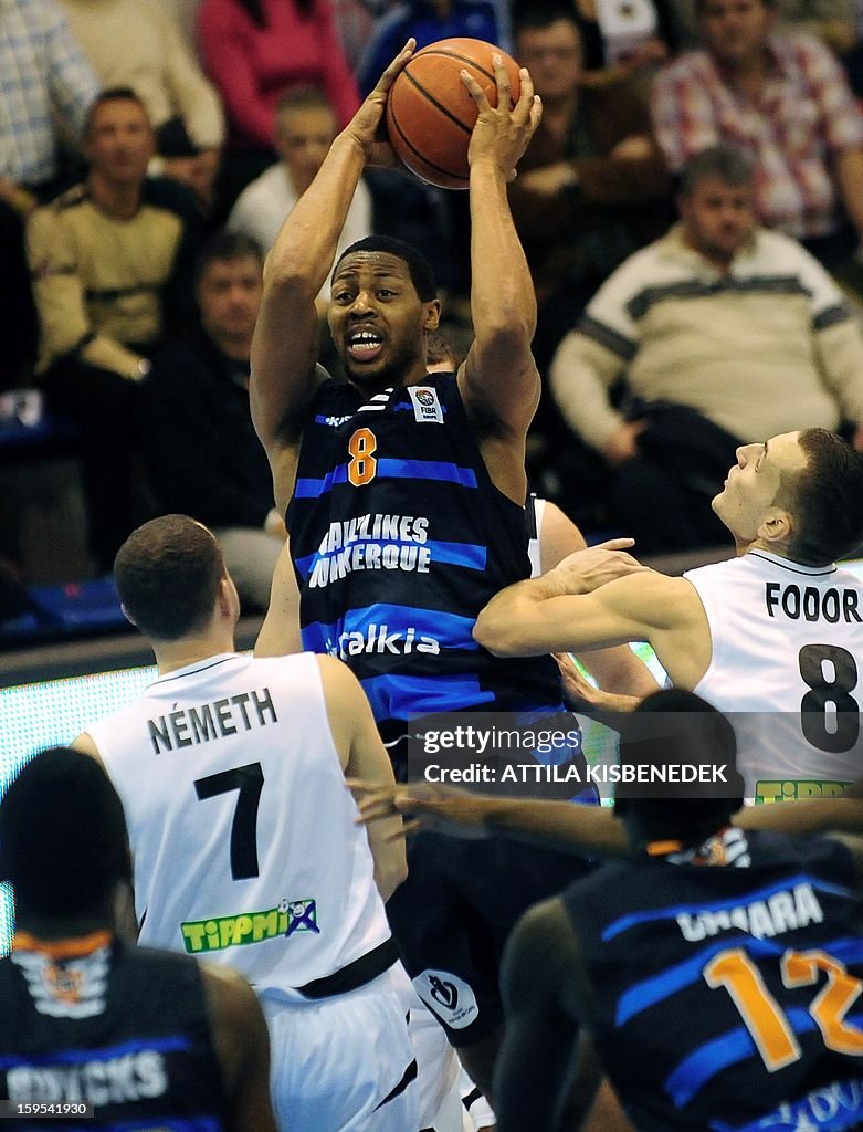 BASKETBALL-HUN-FRA-SZOLNOK-DUNKERQUE